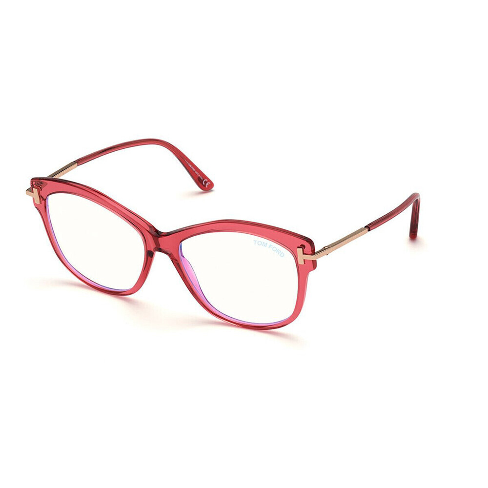 NWT Tom Ford FT5705B Red Blue Square 56mm Eyeglasses